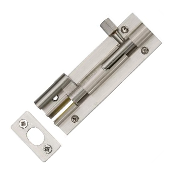 C1590 3-SN • 075 x 025mm • Satin Nickel • Heritage Brass Necked Barrel Bolt